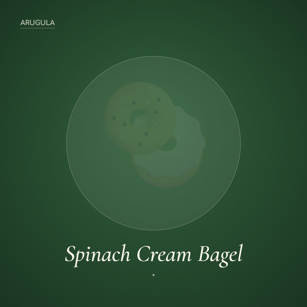 Spinach Cream Bagel
